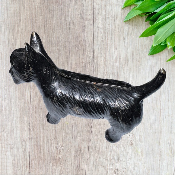 Antique Cast Iron Scottie Dog Coin Bank - Picture 3 of 12